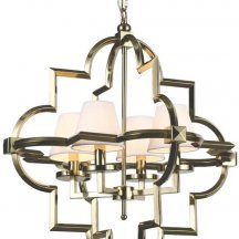 Подвесная люстра Mandeville KM0728P-4M brass/white