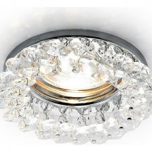 Встраиваемый светильник Ambrella light Crystal K206 CL/CH