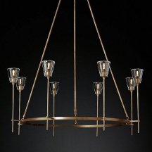 Китайская люстра ImperiumLoft Torche De Verre Round Chandelier 8 40.1551