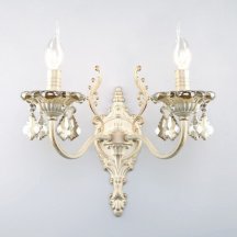 Бра Eurosvet 3281/2 белый с золотом/тонированный хрусталь Strotskis (Китай)