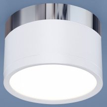 Потолочный светодиодный светильник Elektrostandard DLR029 10W 4200K белый матовый/хром 4690389122002