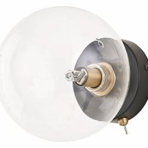 Бра с выключателем Arte Lamp Vincent A7790AP-1BK