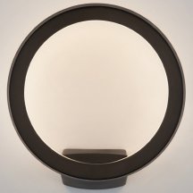 Уличный настенный светодиодный светильник Elektrostandard Ring 1710 Techno Led черный a054933