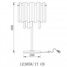 Настольная лампа LEON Ophelia LE3058/1T CH