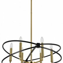 Люстра на штанге Indigo Trionfo 10020/6R Black