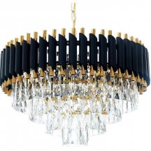 Подвесная люстра Lumina Deco LDP 6003-550 BK+F.GD