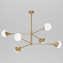 Подвесная люстра Eurosvet Calyx 60168/6 латунь