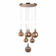 Подвесная люстра AM-Group AM354 AM354-10 AMBER