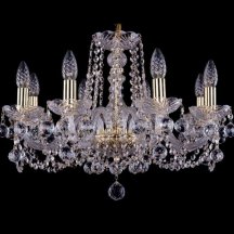 Люстра для натяжных потолков Bohemia Ivele Crystal 1402 1402/8/195/G/Balls