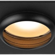 Светильник встраиваемый алюминиевый ЭРА KL110 BK под лампу MR16 GU5.3 черный матовый Б0061530