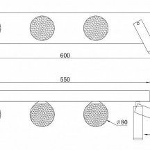 Настенный светильник Telescope W4774-60 SGD