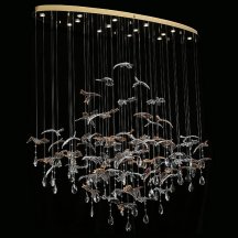 Подвесная люстра Newport VERONA 8220/140 С oval gold polished