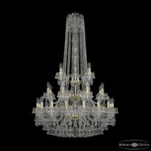 Элитная подвесная люстра Bohemia Ivele Crystal 1409 1409/16+8+4/300/h-130/3d G