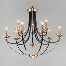 Подвесная люстра в гостиную Eurosvet Lazzaro 60098/9 черный