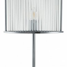 Настольная лампа с абажуром Indigo Corsetto 12003/1T Chrome