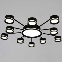 Потолочная люстра Reluce 20590-0.3-5+5+1 Black