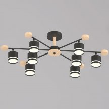 Потолочная люстра Reluce 78730-0.3-08 GX53 BK+WOOD