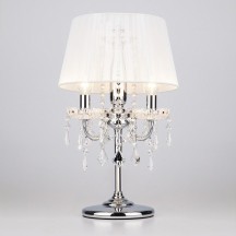 Интерьерная настольная лампа Eurosvet 2045 2045/3T хром/белый настольная лампа