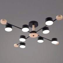 Потолочная люстра Reluce 03751-0.3-08 BK+WOOD GX53