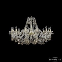Люстра для натяжного потолка Bohemia Ivele Crystal 1409 1409/12/360 G K801