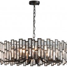 Подвесная люстра Bertola D8524P/L black/clear