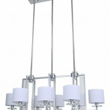 Элитная подвесная люстра Newport 35400 35408/S chrome без абажуров