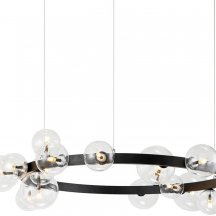 Элитная люстра DeLight Collection Art Deco Bubble 771120 (KM1294P-15 black/clear)