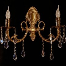 Бра Brizzi modern 8888 8888/2 AB Leaf crystal