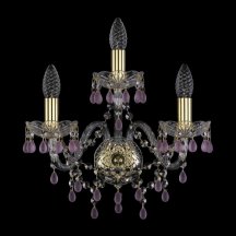 Классический настенный светильник Bohemia Ivele Crystal 1410 1410B/2+1/160/G/V7010