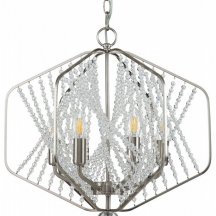 Люстра в гостиную Indigo Ballo 12004/6P Nickel