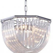 Элитная подвесная люстра DeLight Collection Murano Glass KR0116P-5R/A chrome