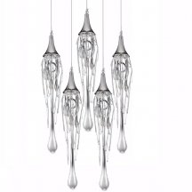 Подвесной светильник DeLight Collection Goddess Tears P68009L-5/R chrome