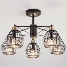 Потолочная люстра для гостиной Eurosvet  70075/5 черный