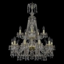 Люстра для гостиной Bohemia Ivele Crystal 1403 1403/10+5/240/XL-92/2d/G