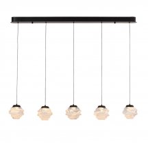 Подвесной светильник MD25030003 MD25030003-5B matt black/clear