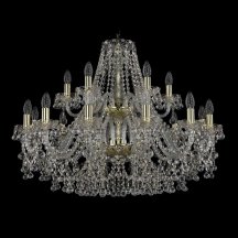 Люстра для натяжного потолка Bohemia Ivele Crystal 1410 1410/10+5/300/2d/G/V7010
