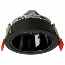 Светильник встраиваемый Feron DL3102 потолочный MR16 G5.3  черный + черный хром 51402