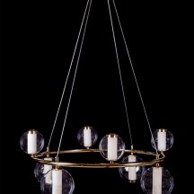 Люстра для натяжных потолков LEON Aurore LE7703/8 Gold