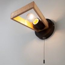 Настенный бра с выключателем Eurosvet Klark 70056/1 черный