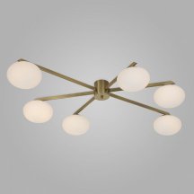 Люстра из Китая Eurosvet Opaline 70220/6 латунь
