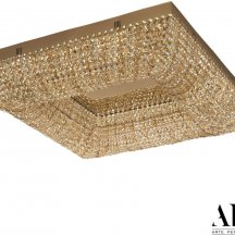 Потолочная люстра арт-деко APL LED Sicilia SH603.2.60.R.Gd.3000.Clear.721