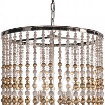 Подвесная люстра DeLight Collection Wood Light KW0783P-4 silver