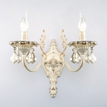 Бра Eurosvet 3281/2 белый с золотом/тонированный хрусталь Strotskis (Китай)