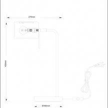 Интерьерная настольная лампа Arte Lamp Sebastian A7051LT-1WH
