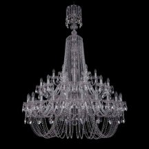 Люстра в гостиную Bohemia Ivele Crystal 1402 1402/24+12+6/460/XL-176/2d/Ni