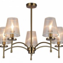 Потолочная люстра Escada Faith 694/5PL Gold с тканевым плафоном