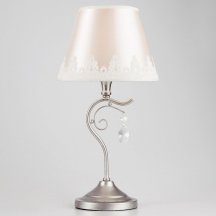 Настольная лампа Eurosvet Incanto 01022/1 серебро в спальню