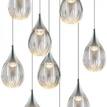 Подвесной светильник DeLight Collection Stilla MD24001004-9A chrome/clear