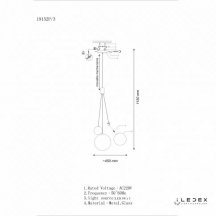 Подвесной светильник iLedex Selfie 19152P/3-6W-3000K CP