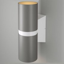 Уличный настенный светодиодный светильник Elektrostandard Liberty 35124/U серый/белый a060098